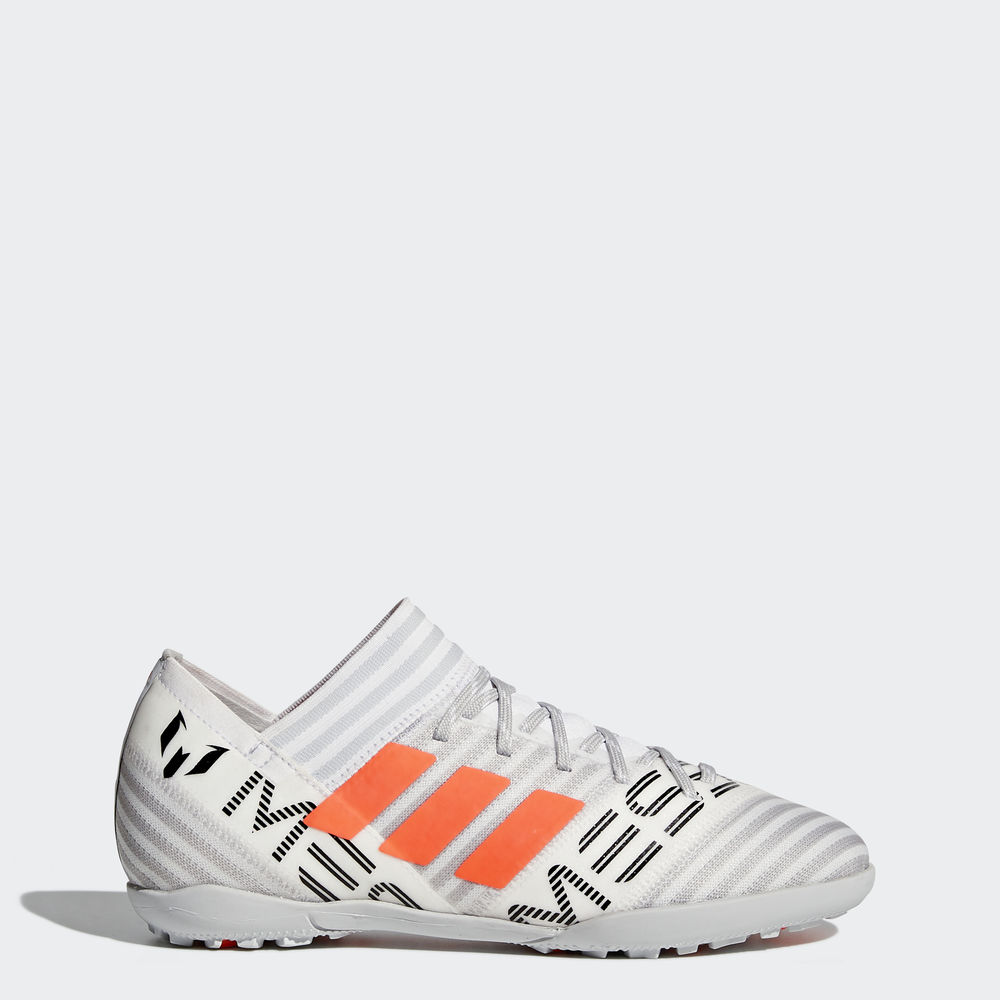 Adidas Nemeziz Messi Tango 17.3 Turf - ποδοσφαιρικα παπουτσια για αγορια - Ασπρα/Πορτοκαλι/Μαυρα,Μέγ